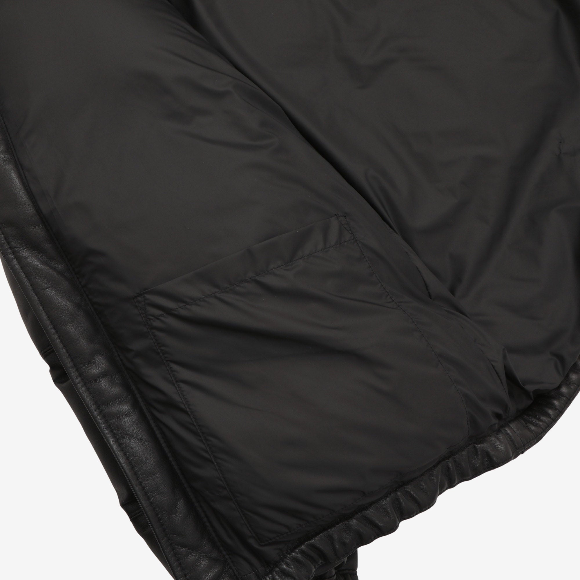 Leather Down Jacket