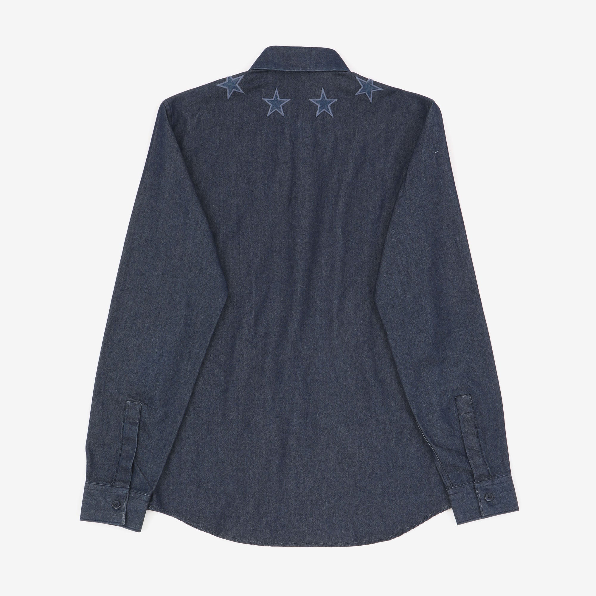 Star Print Denim Shirt