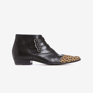 Leopard Print Toe Boots