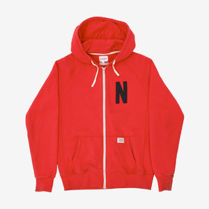 N Hooded Zip Sweatshirt