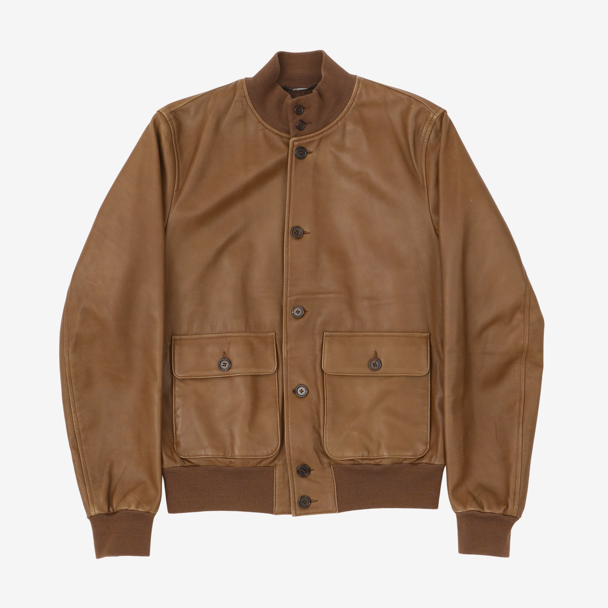 Leather Bomber Jacket