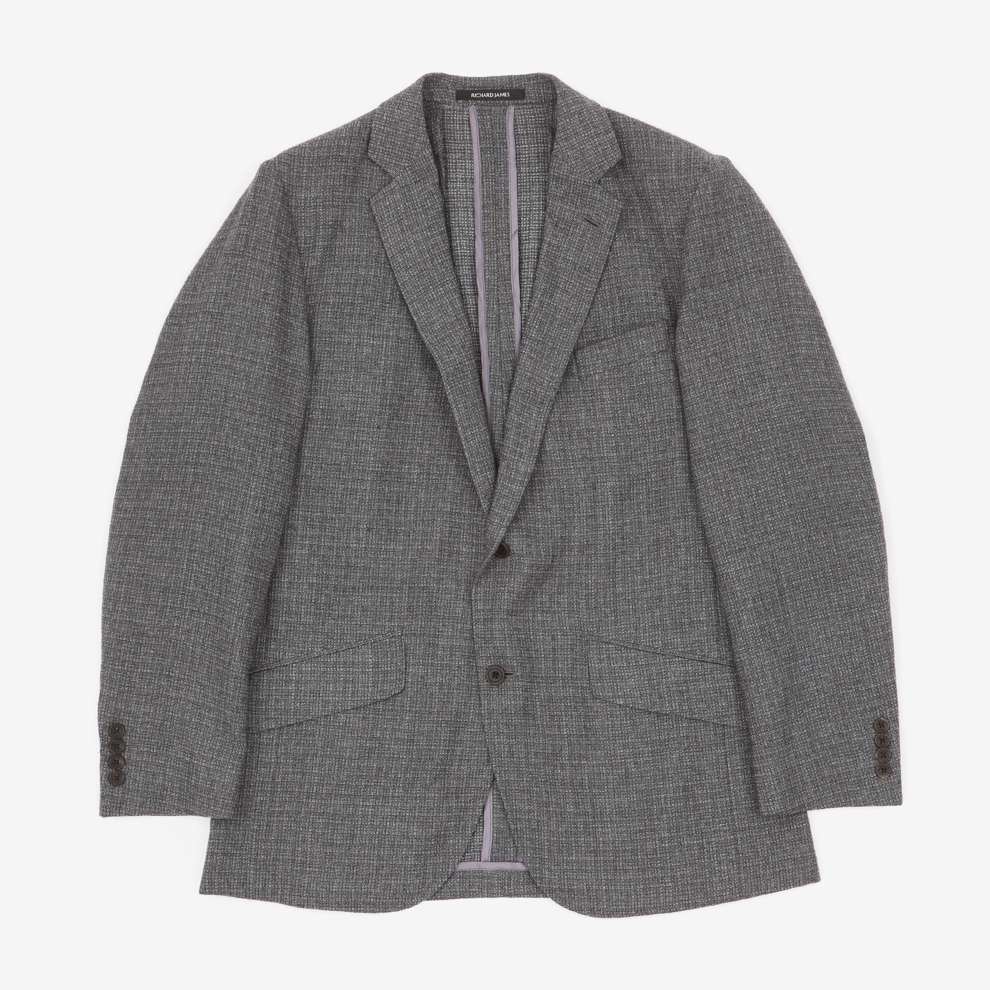 Patterned Wool Blazer