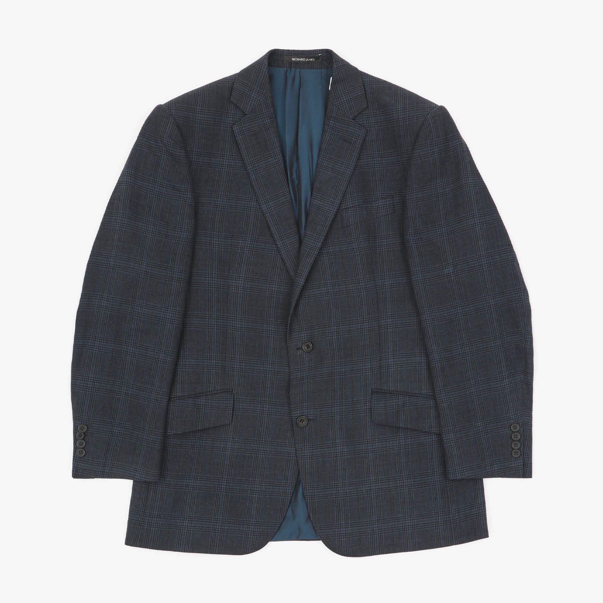 Notch Lapel Check Blazer