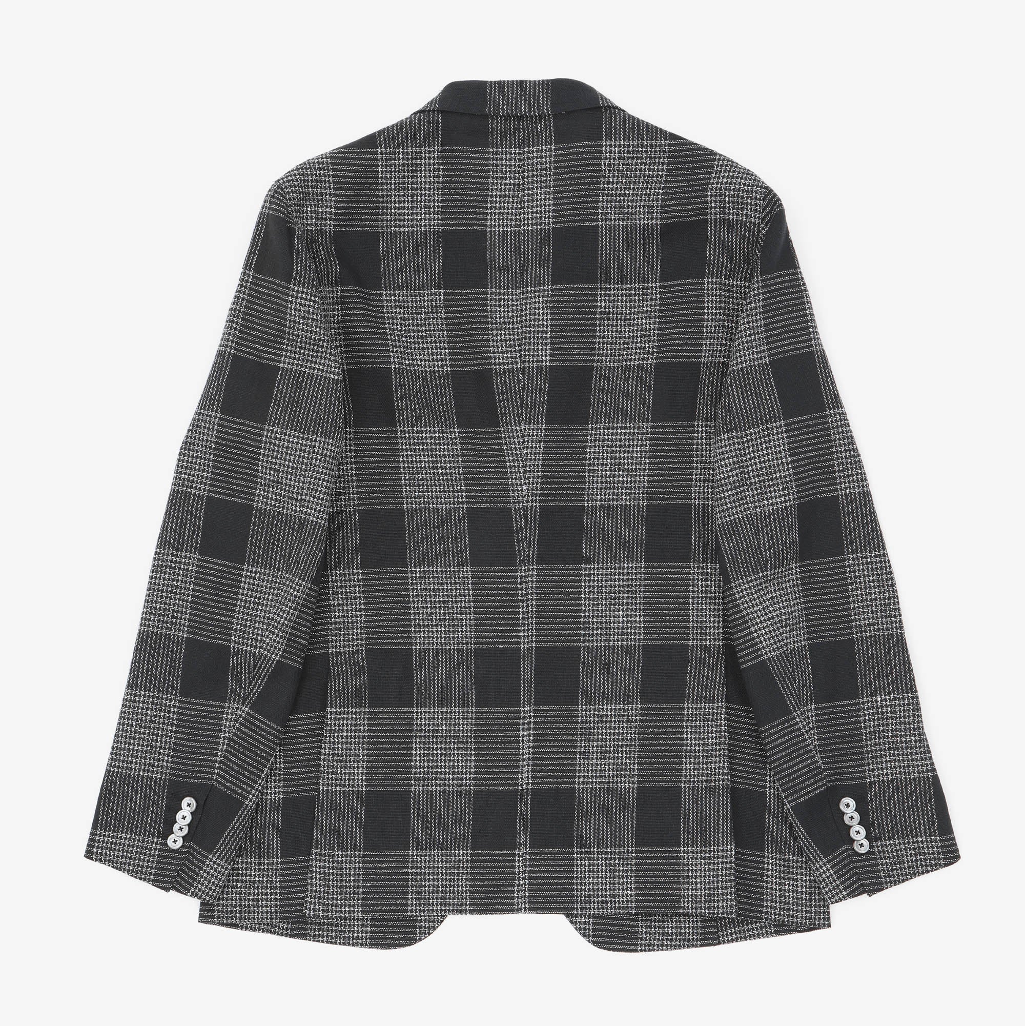 Check Linen Blazer