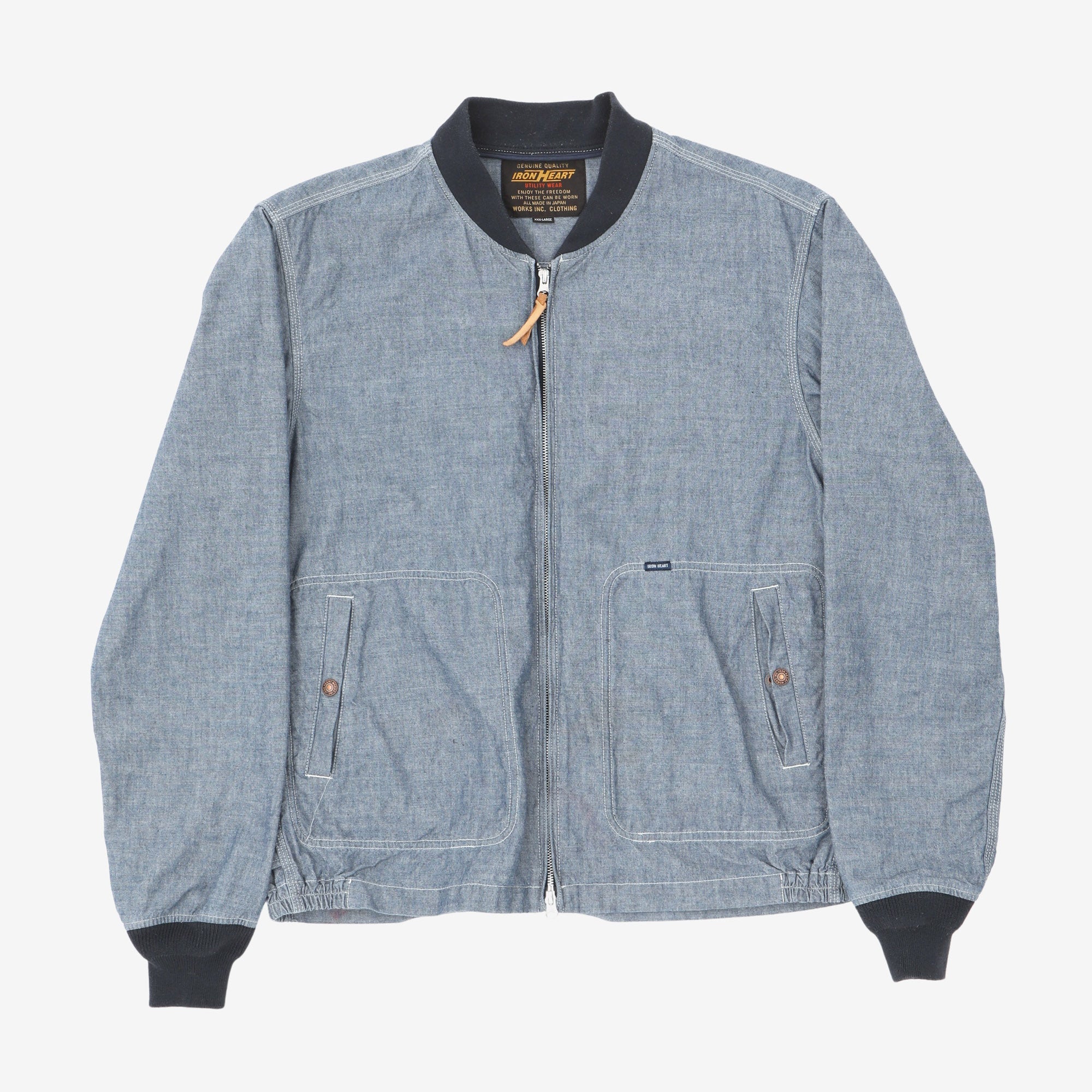 6.8oz Selvedge Chambray Bomber
