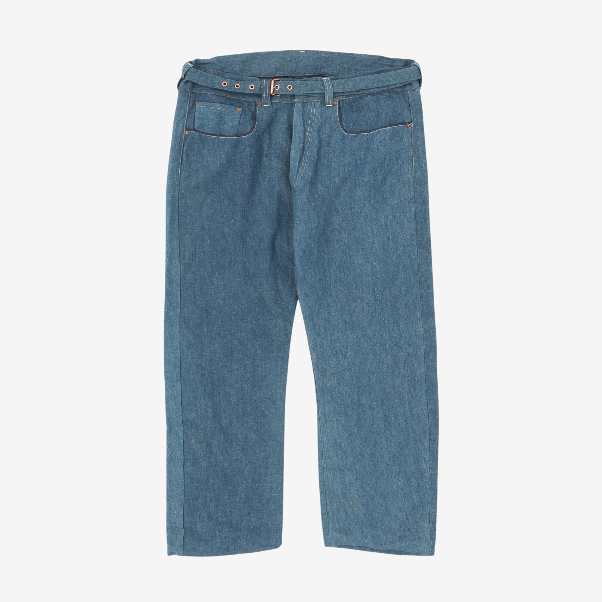 LN-CC red engineered jean