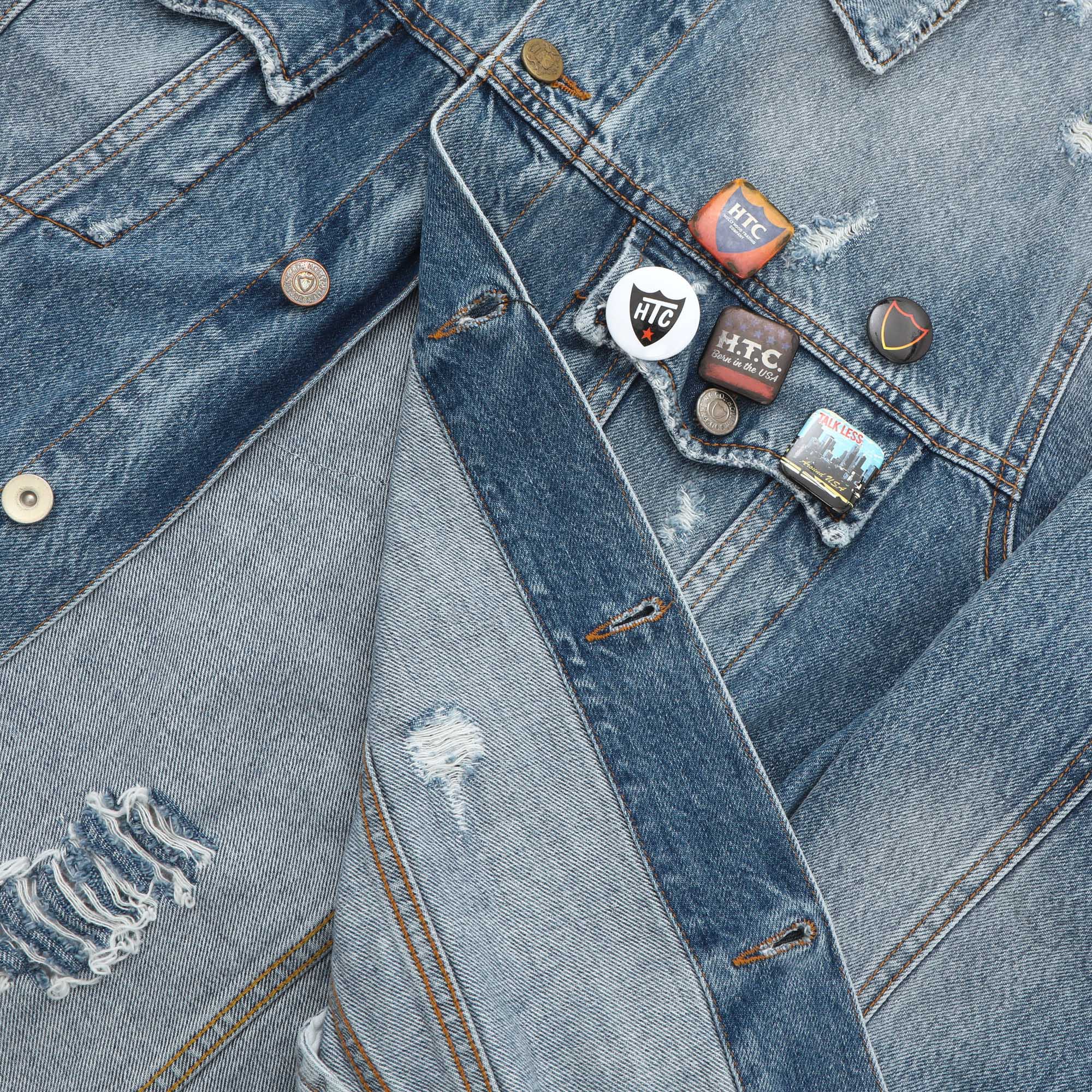 Distressed Denim Jacket