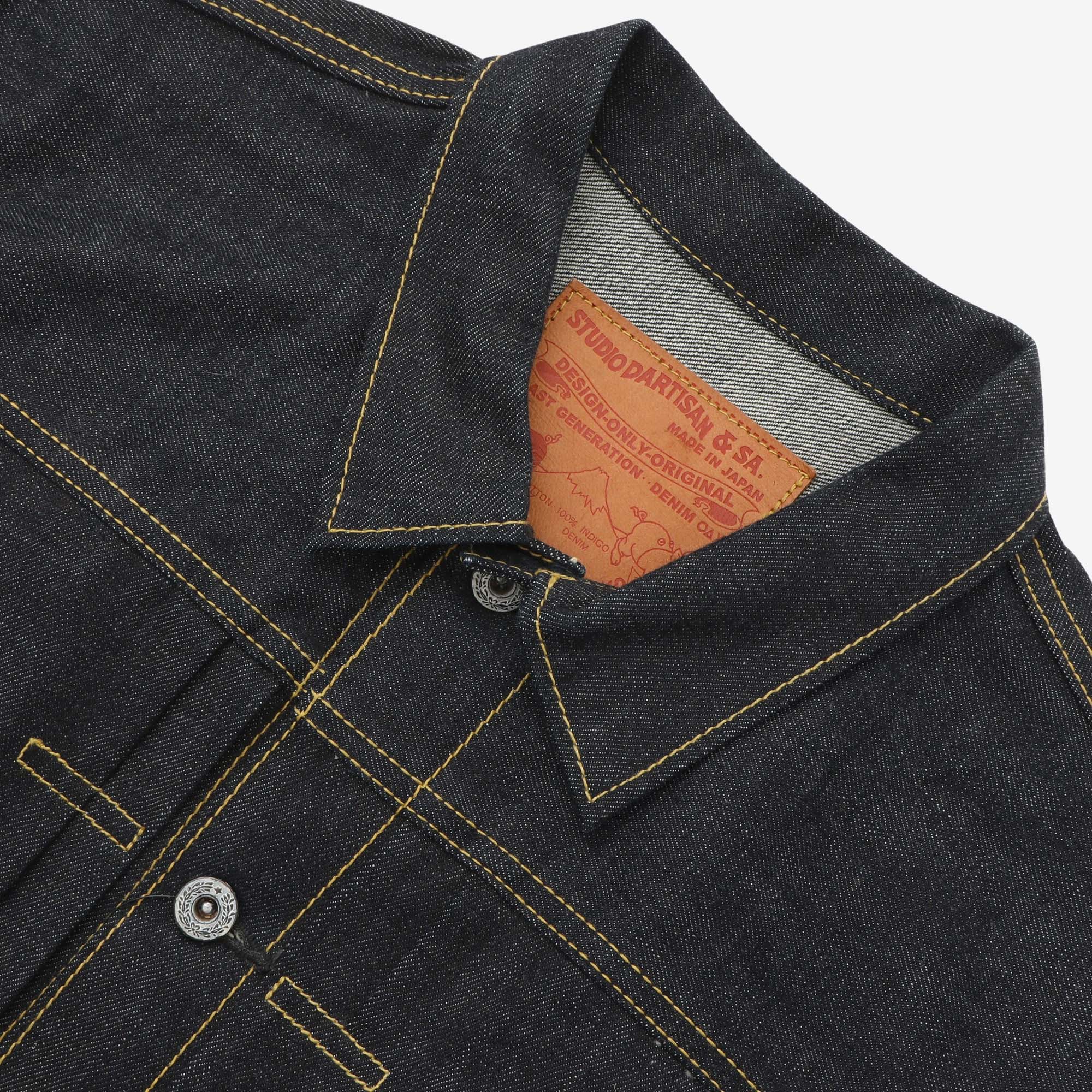Pleated Denim Jacket