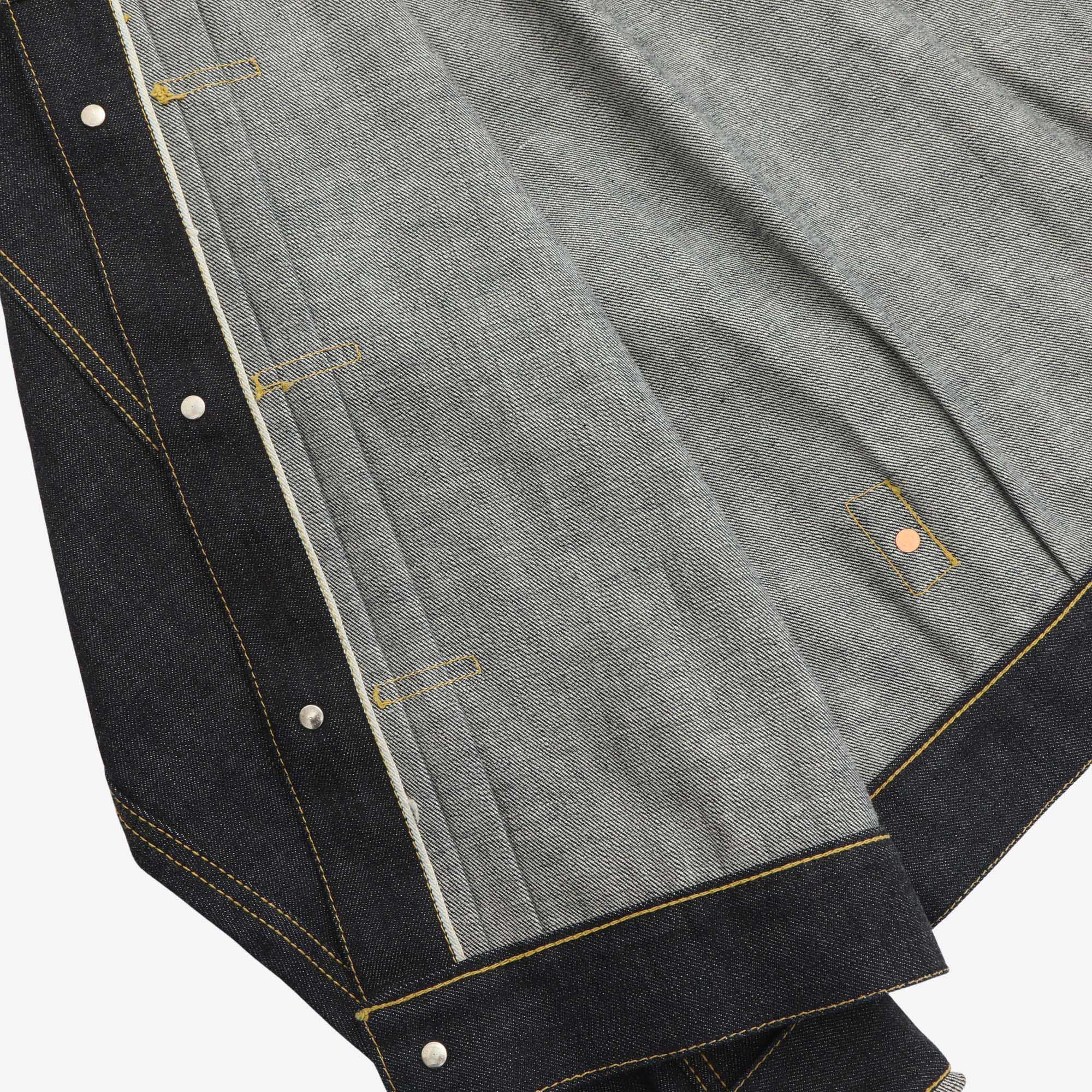Pleated Denim Jacket