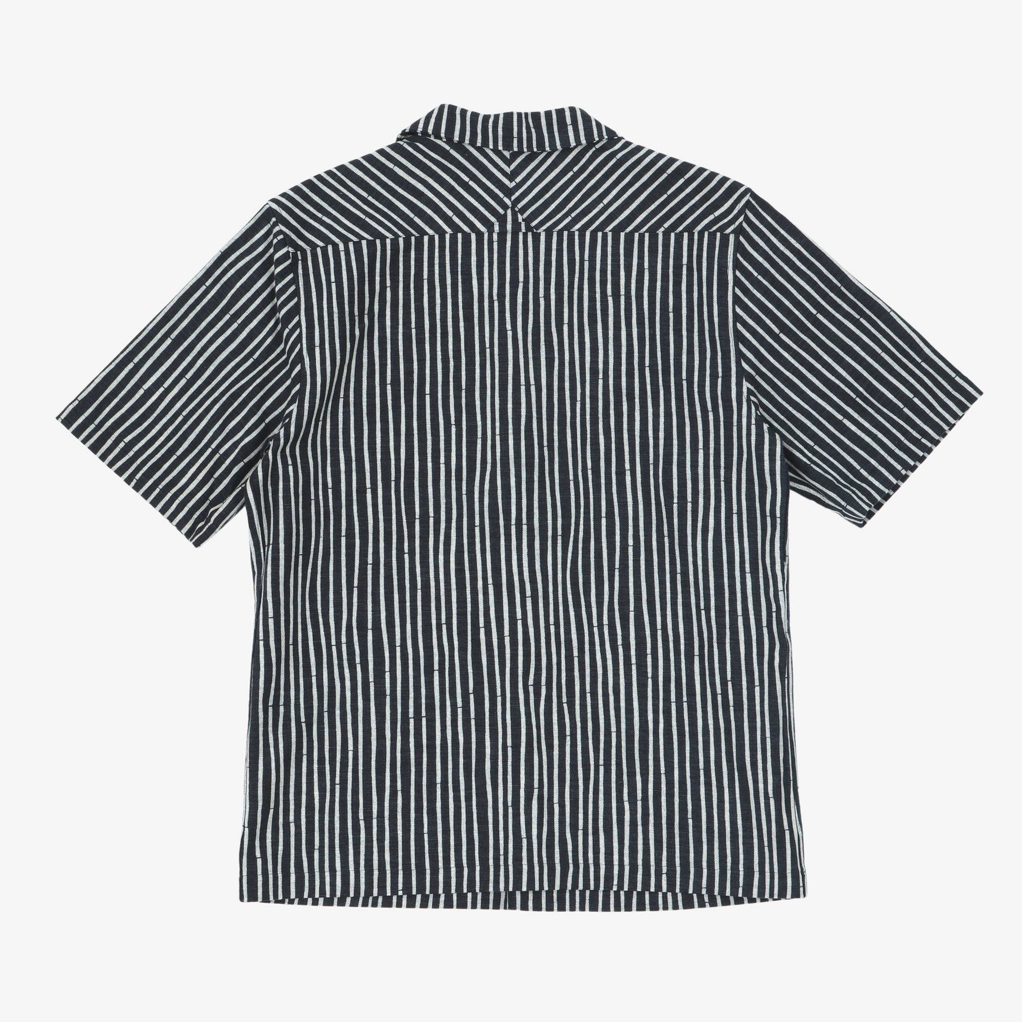 SS Striped Camp Collar Shirt