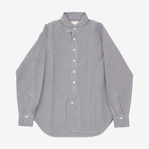 Rounded Collar Check Shirt