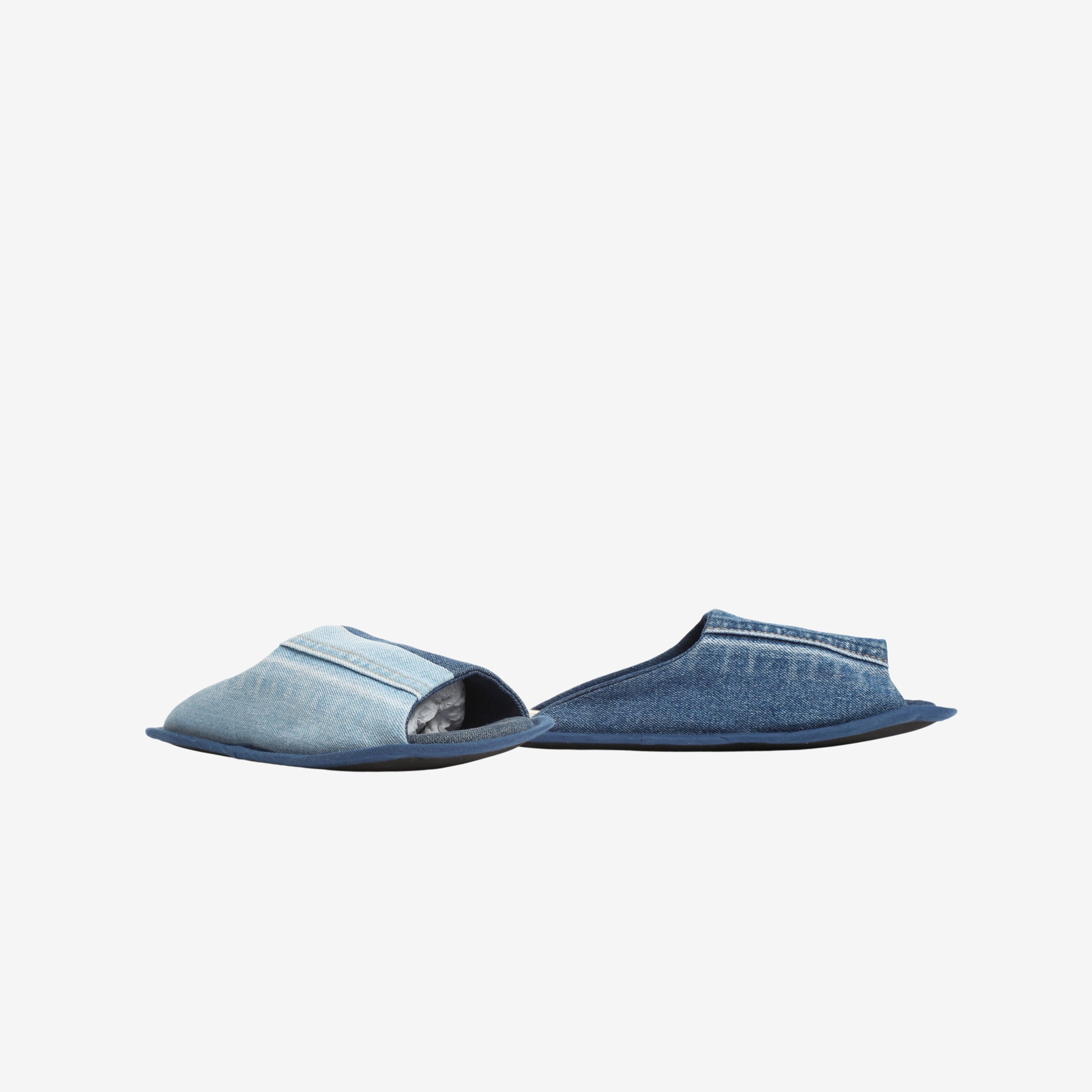 Up-cycled Denim Cut Off Slippers