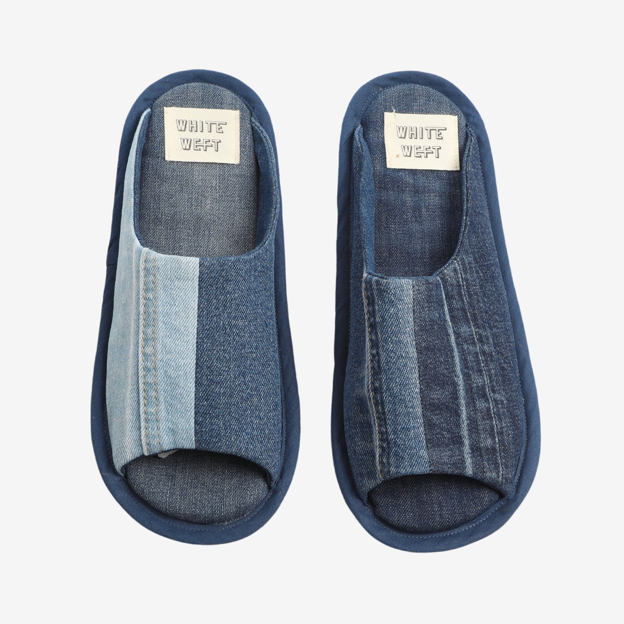 Up-cycled Denim Cut Off Slippers
