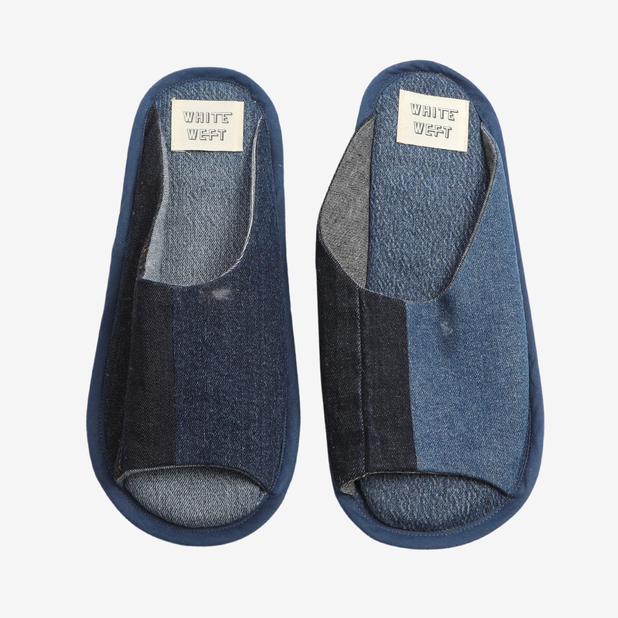 Up-cycled Denim Cut Off Slippers