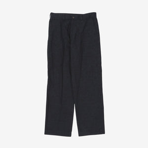 Indigo-Dyed Paisley Trousers
