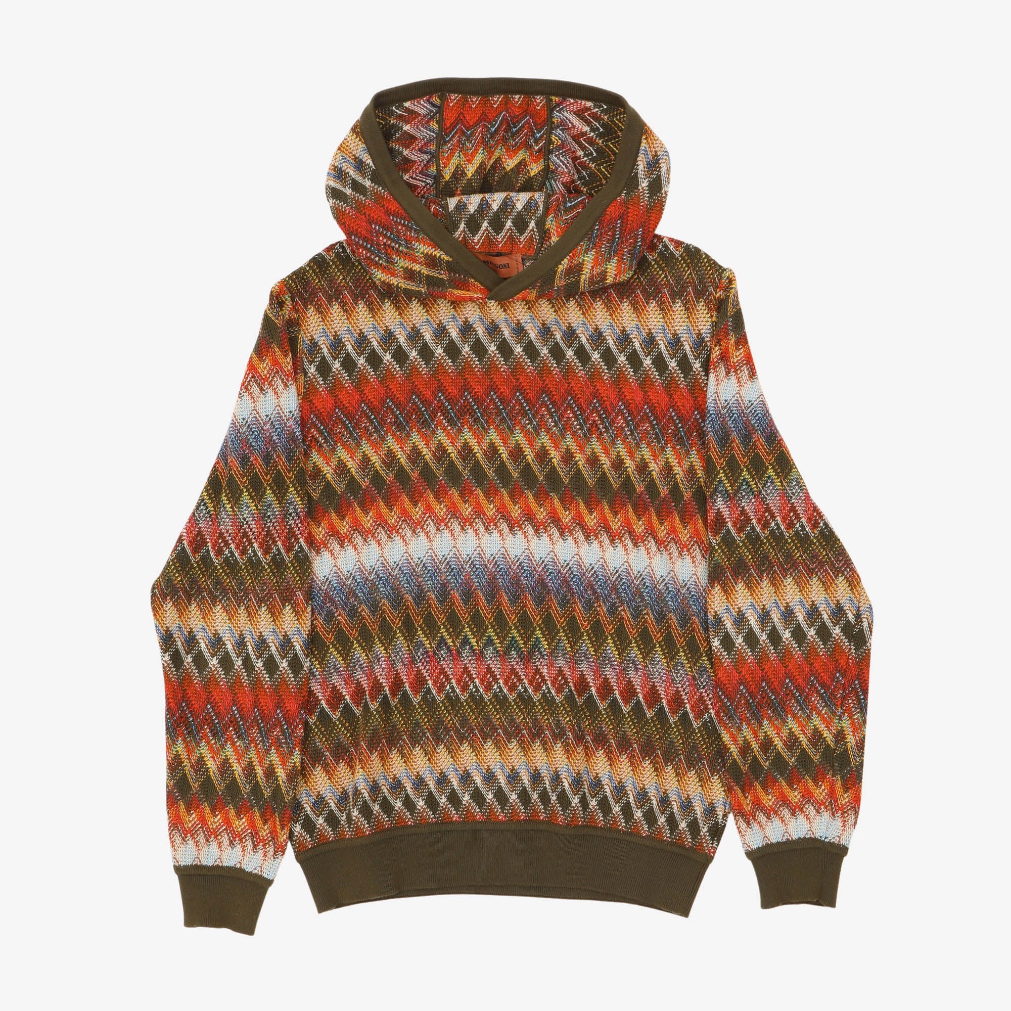 Knitted Hooded Sweatshirt