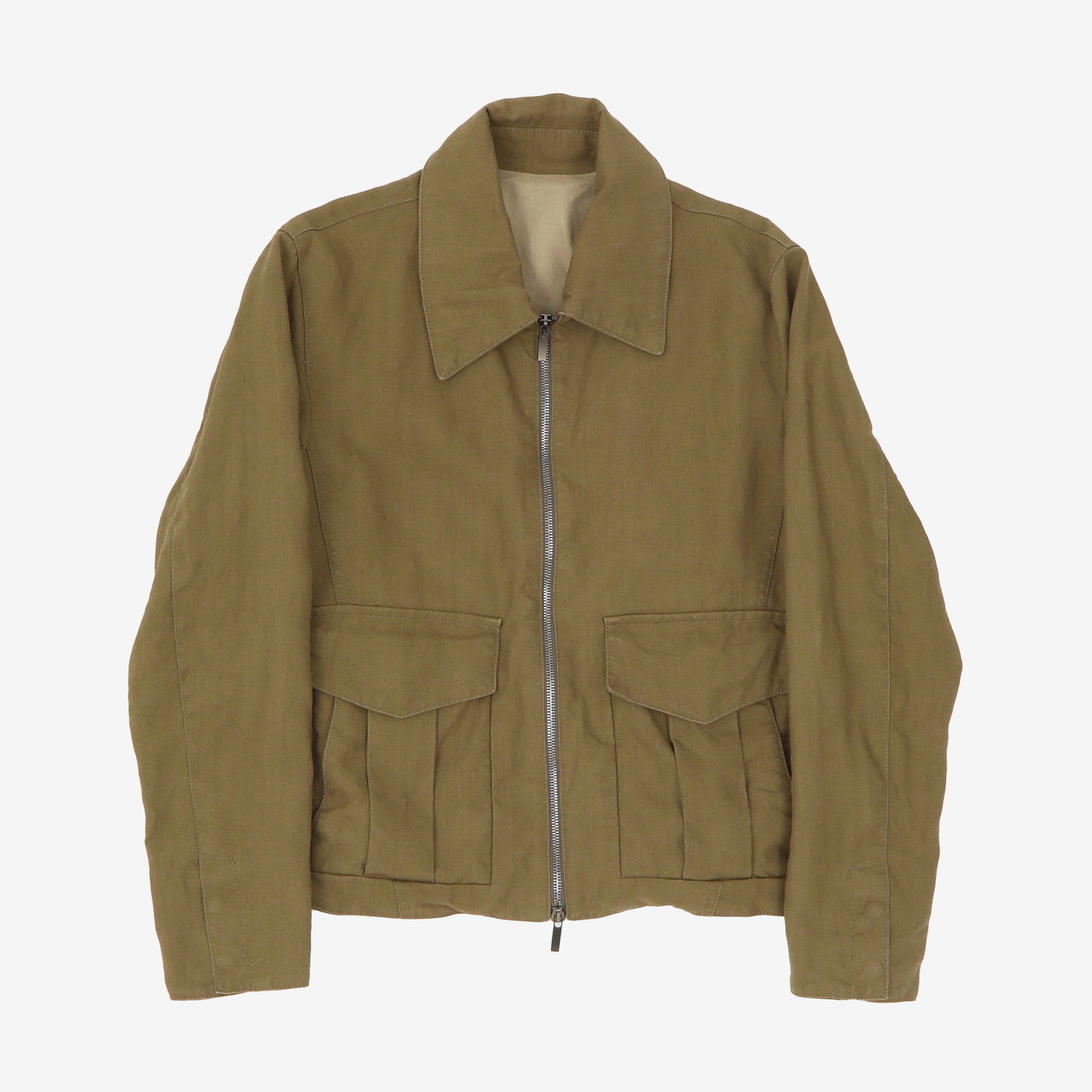 MTO Linen Taupe Flight Jacket