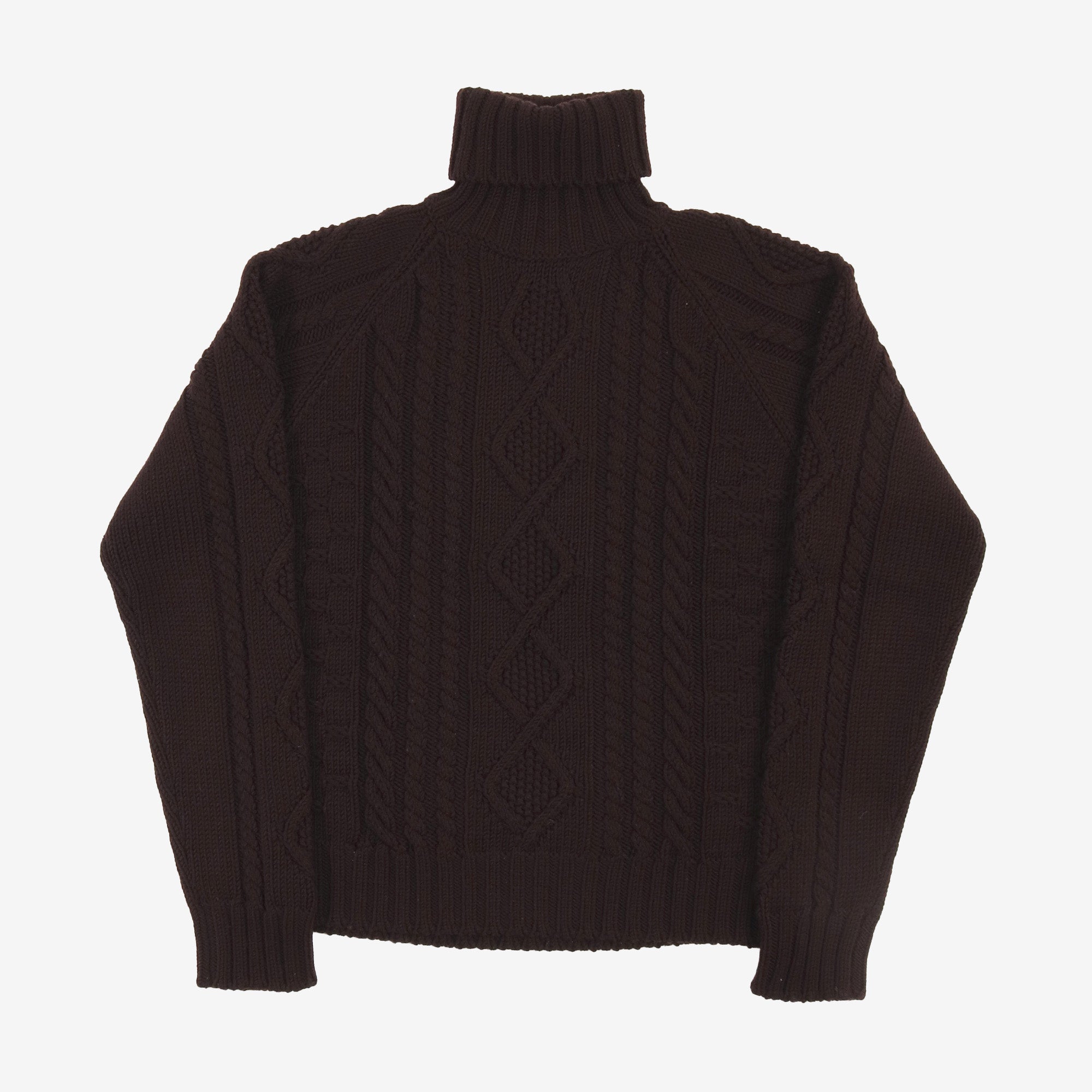 Roll Neck Cable Knit