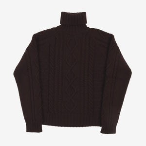 Roll Neck Cable Knit