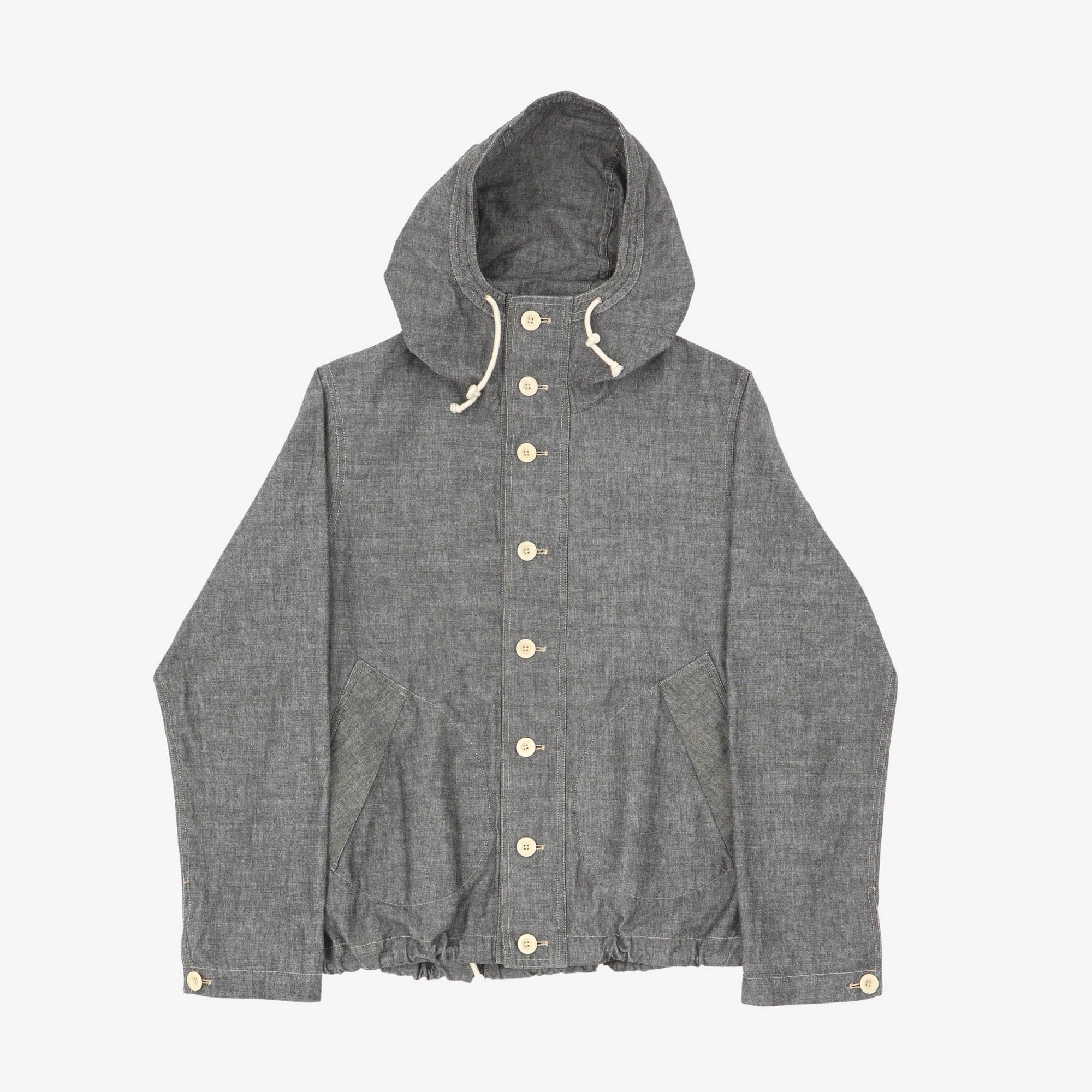 Lightweight Denim Hooded Jacket
