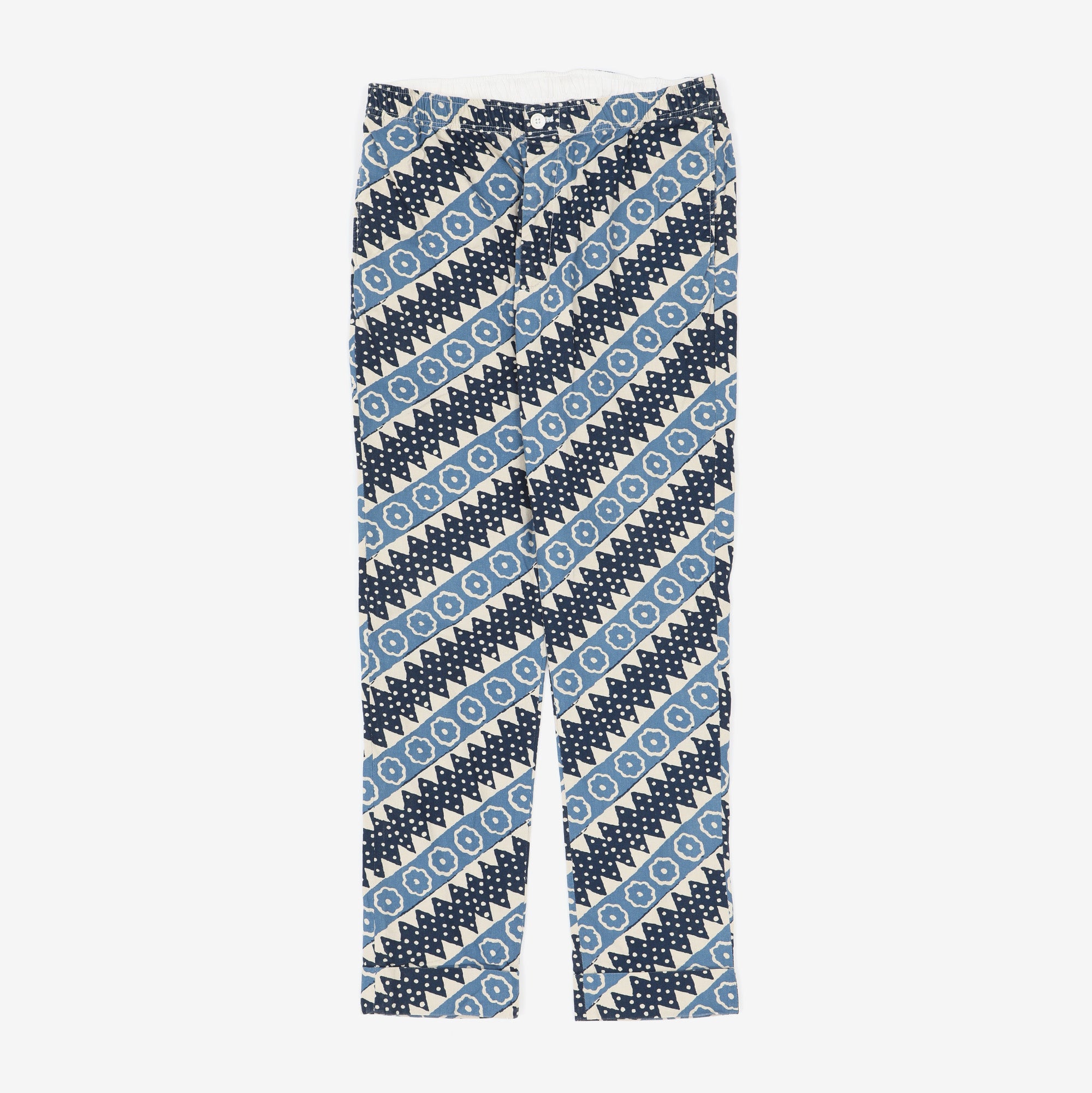 Patterned Drawstring Trousers