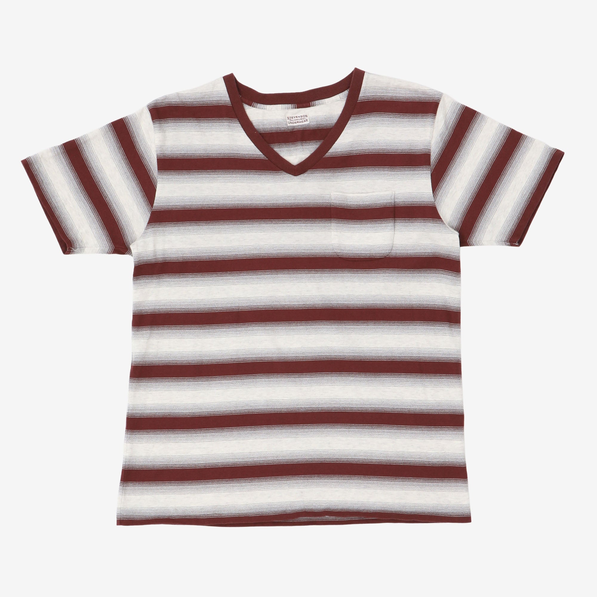 Striped V Neck T-Shirt