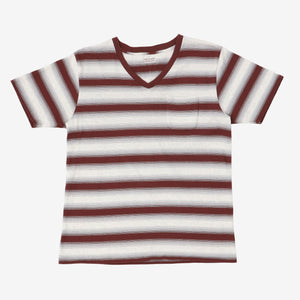 Striped V Neck T-Shirt