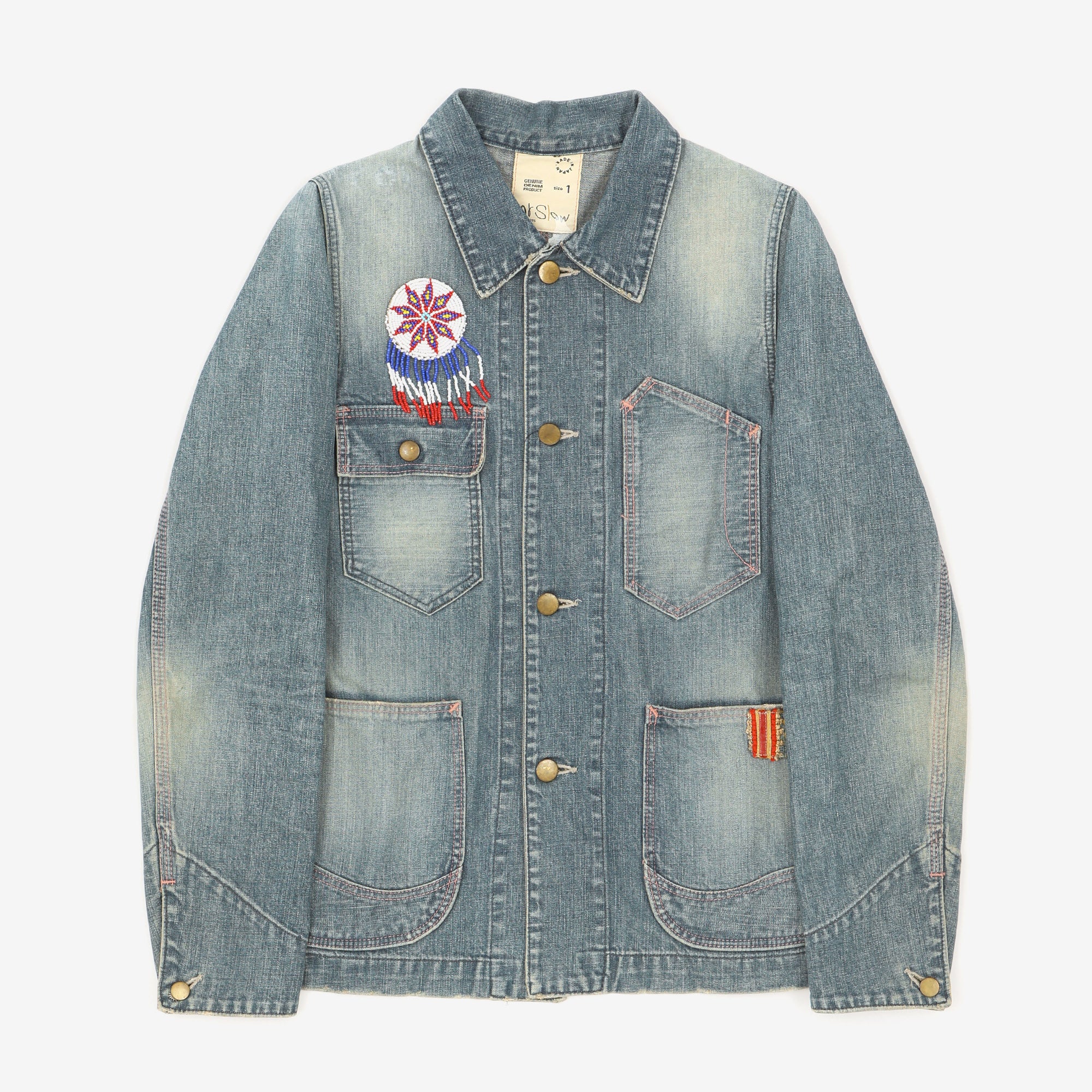 Women’s Distressed Denim Chore Coat