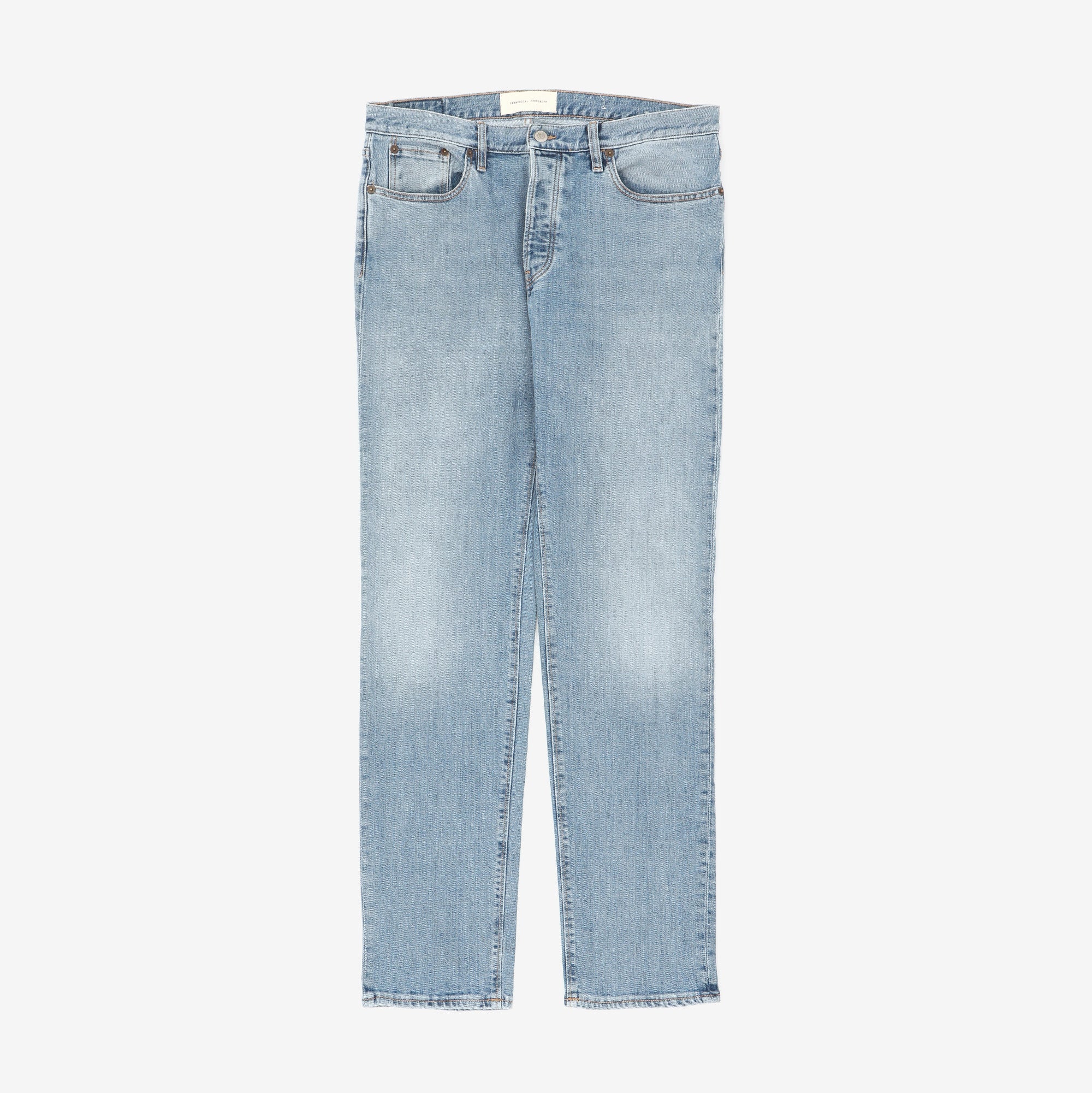 Cotton-Blend Tapered-Leg Denim