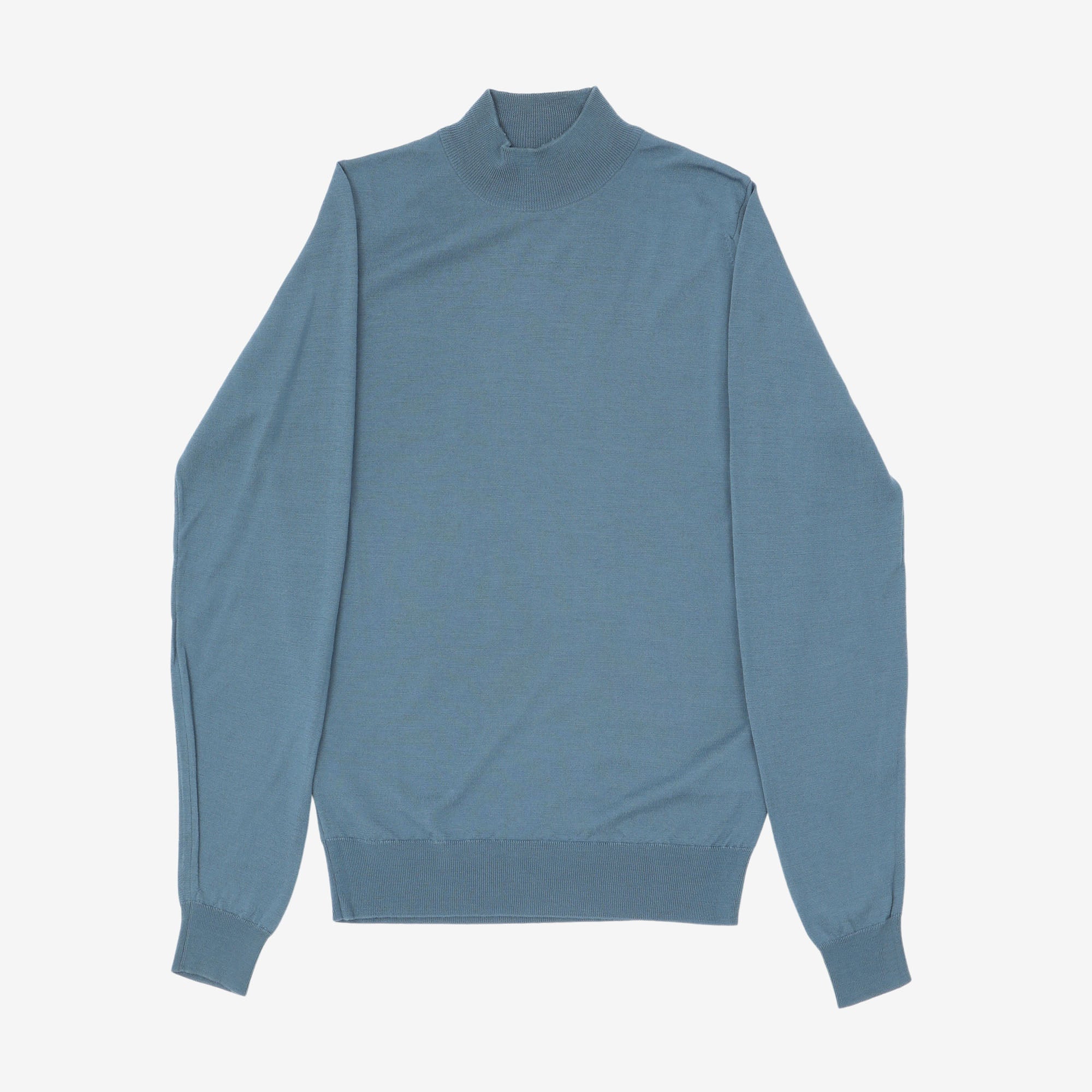 Mock Neck Wool Sweater