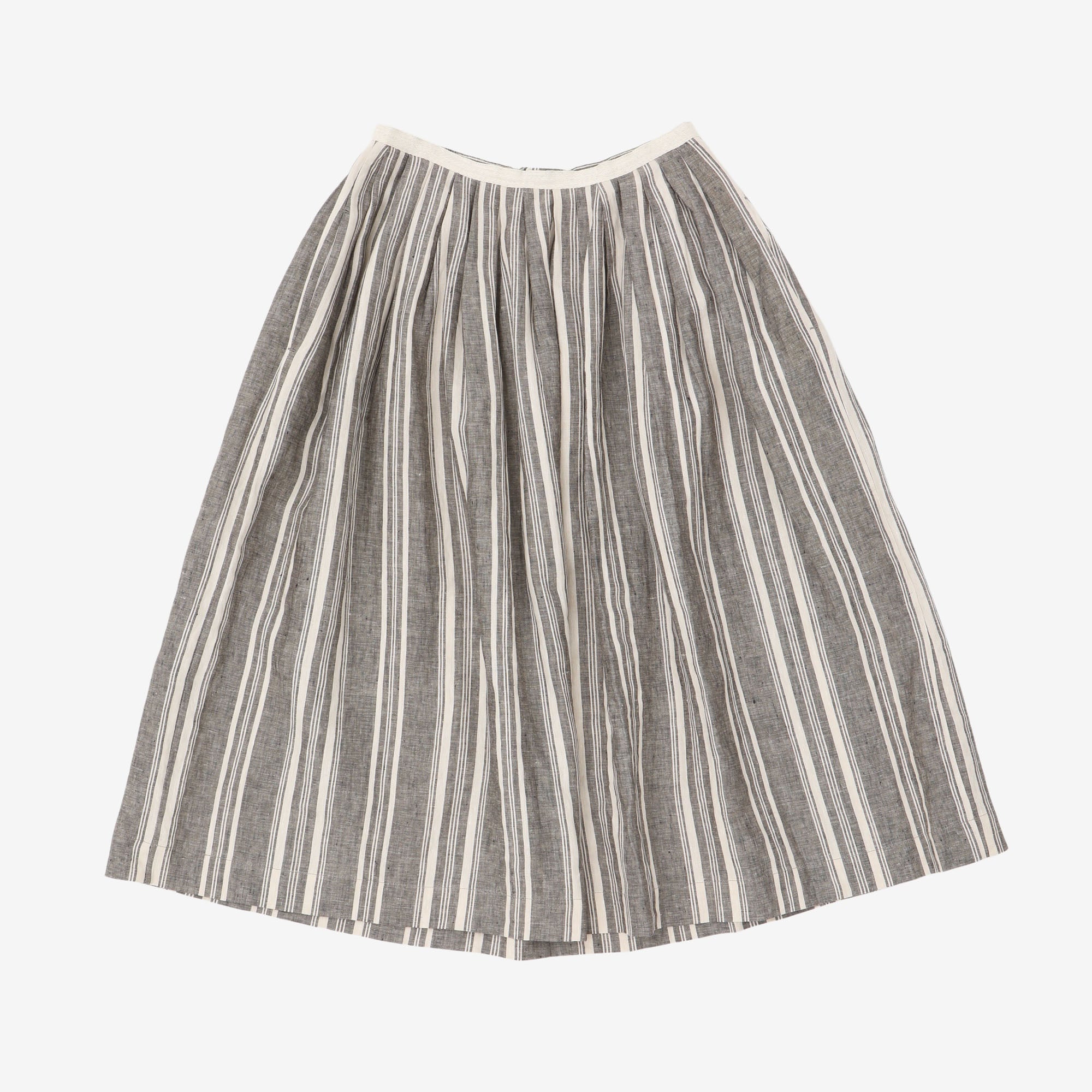 Linen Striped Skirt