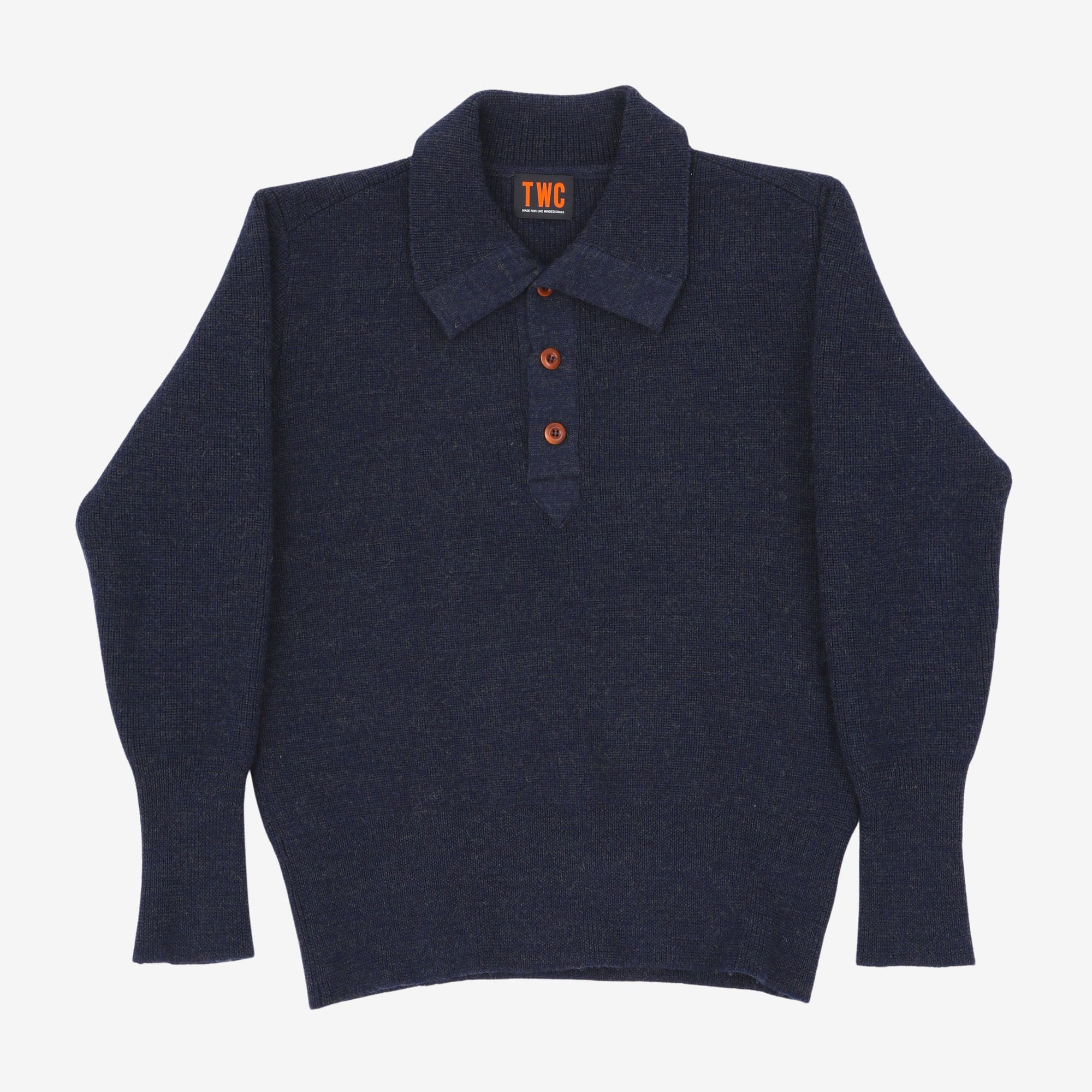 1/4 Button Wool Sweater