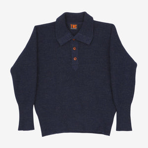1/4 Button Wool Sweater