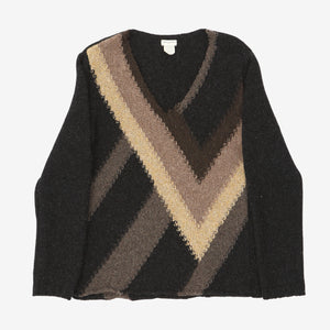 V Neck Wool Sweater