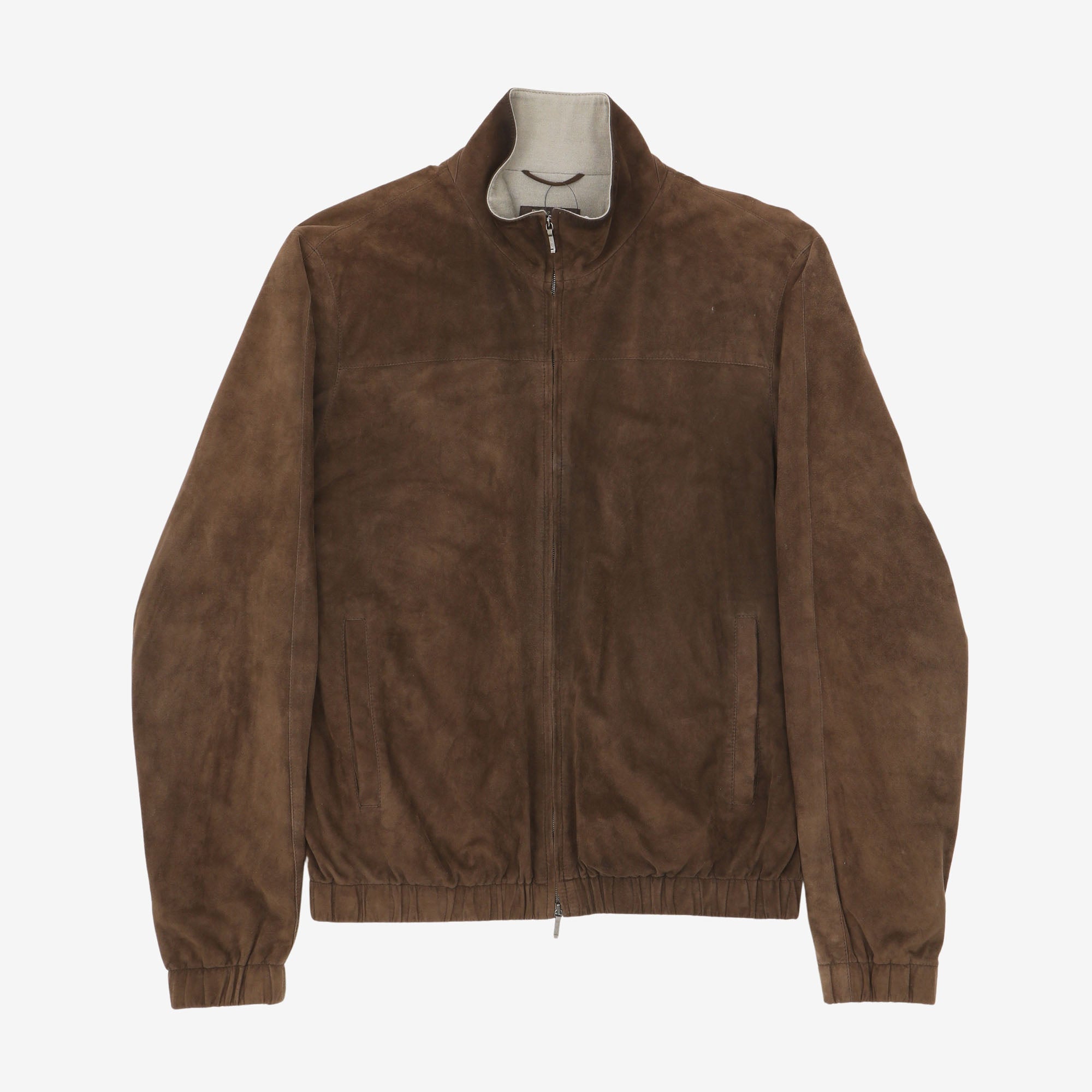 Suede Bomber Jacket