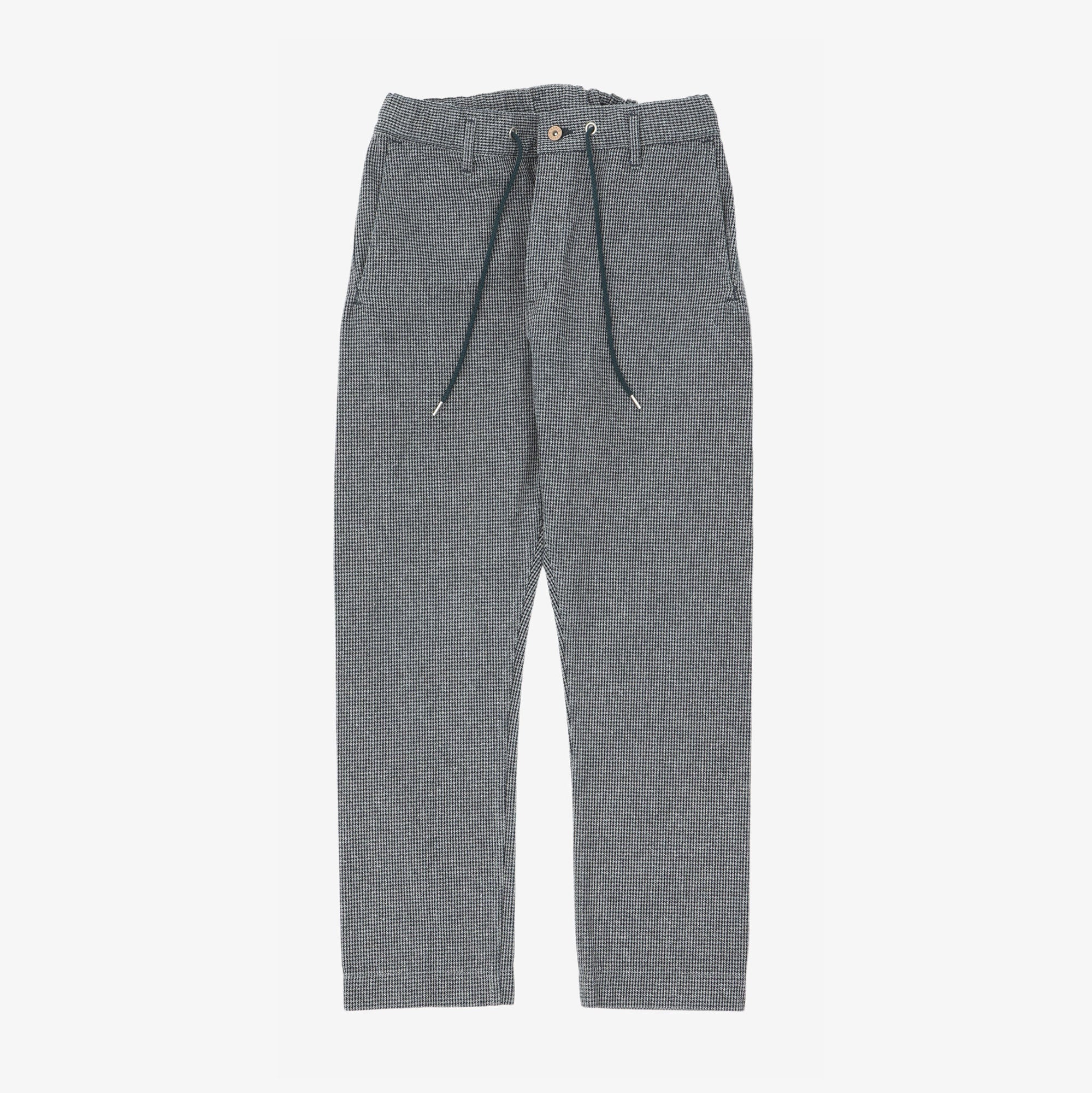 Houndstooth Drawstring Trousers