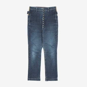 Piero Stretchy Denim Trousers